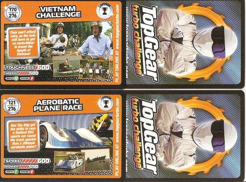 TOP GEAR TURBO CHALLENGE  - BASE CARDS `COMMON CHALLENGE` - ALL AVAILABLE