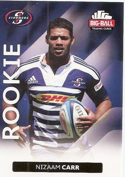 BIG BALL RUGBY COLLECTION 2012 - NIZAAM CARR "ROOKIE" CARD