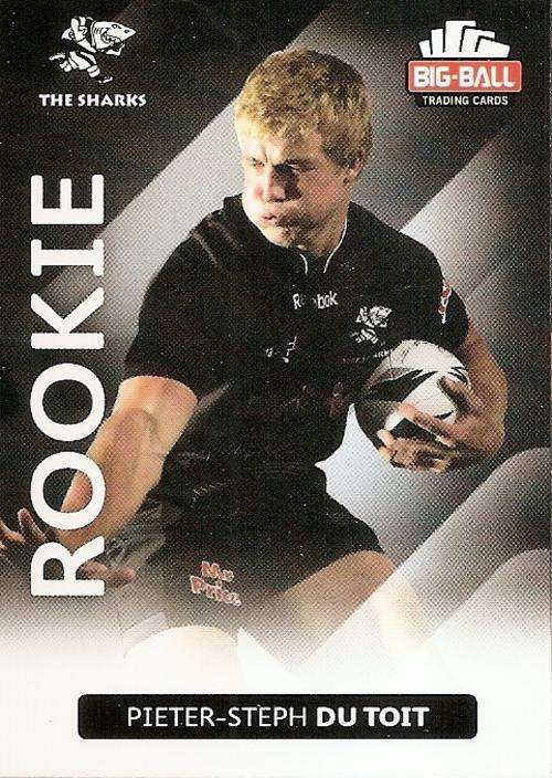 BIG BALL RUGBY COLLECTION 2012 - PIETER-STEPH DU TOIT "ROOKIE" CARD