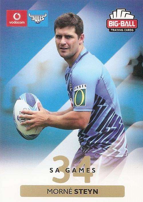 BIG BALL RUGBY COLLECTION  2012 - BLUE BULLS BASE CARD 38