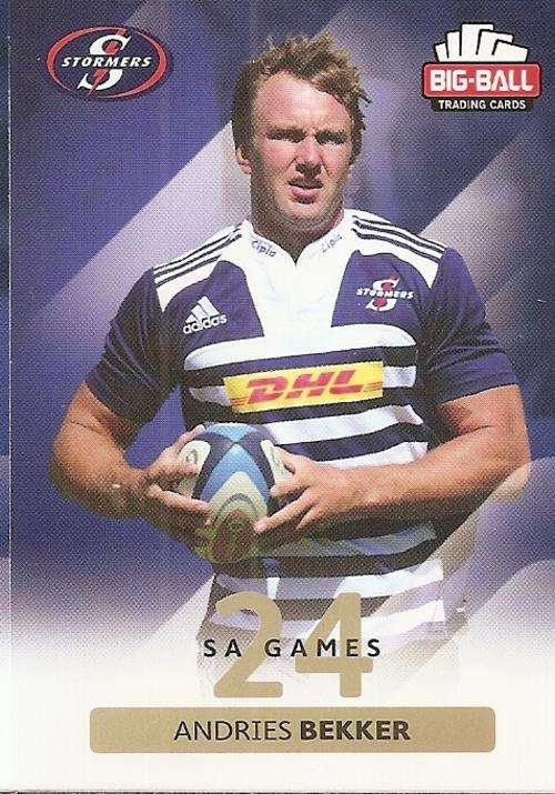 BIG BALL RUGBY COLLECTION 2012 - THE STORMERS BASE CARD 161