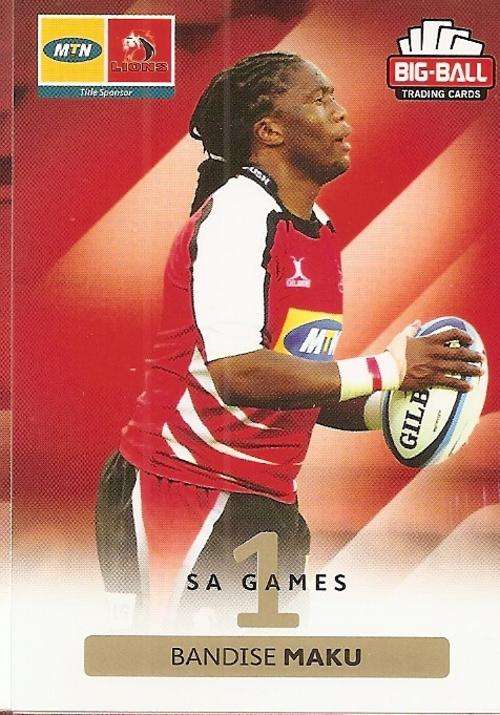 BIG BALL RUGBY COLLECTION 2012 - THE LIONS BASE CARD 114