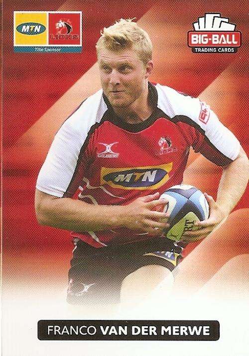 BIG BALL RUGBY COLLECTION 2012 - THE LIONS BASE CARD 126