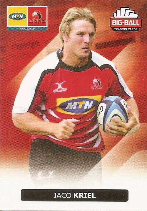 BIG BALL RUGBY COLLECTION  2012 - THE LIONS BASE CARD 128