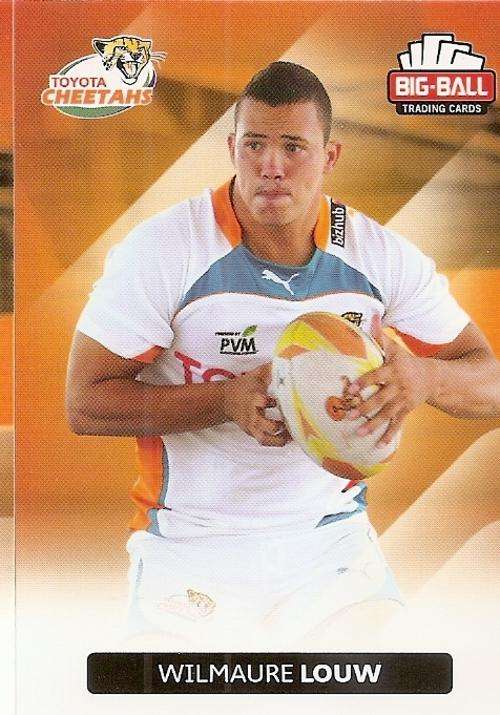 WILMAURE LOUW - BIG BALL RUGBY COLLECTION  2012 - THE CHEETAHS BASE CARD 99