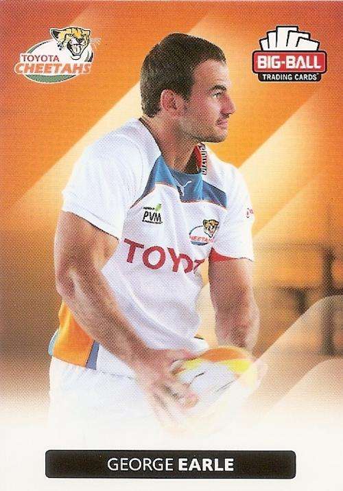 BIG BALL RUGBY COLLECTION  2012 - THE CHEETAHS BASE CARD 69
