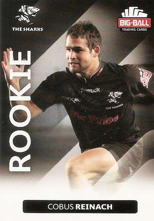 BIG BALL RUGBY COLLECTION 2012 - COBUS REINACH "ROOKIE" CARD 213