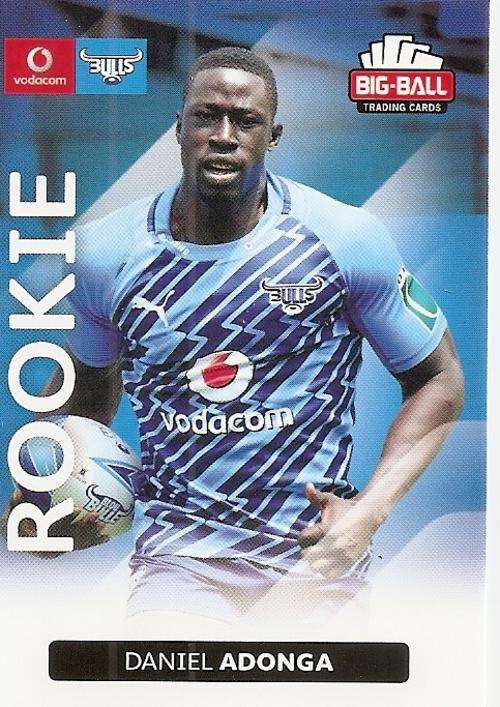 BIG BALL RUGBY COLLECTION  2012 - DANIEL ADONGA `ROOKIE` CARD 018