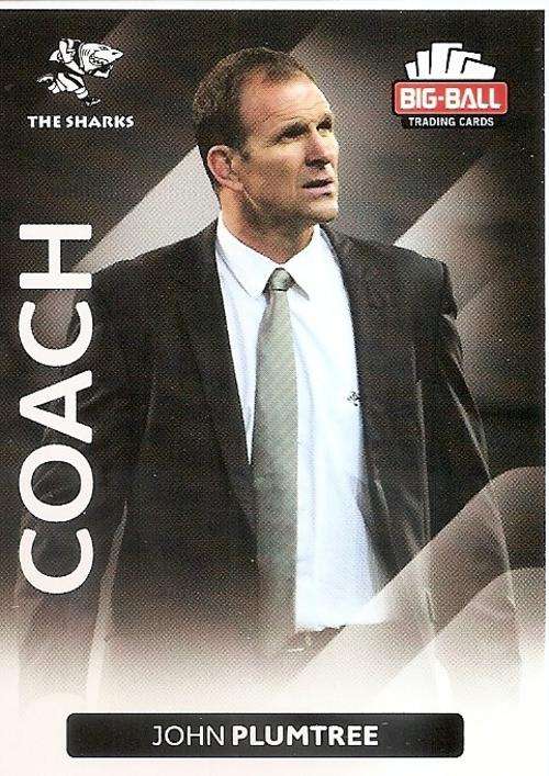 BIG BALL RUGBY COLLECTION 2012 - JOHN PLUMTREE "COACH" CARD