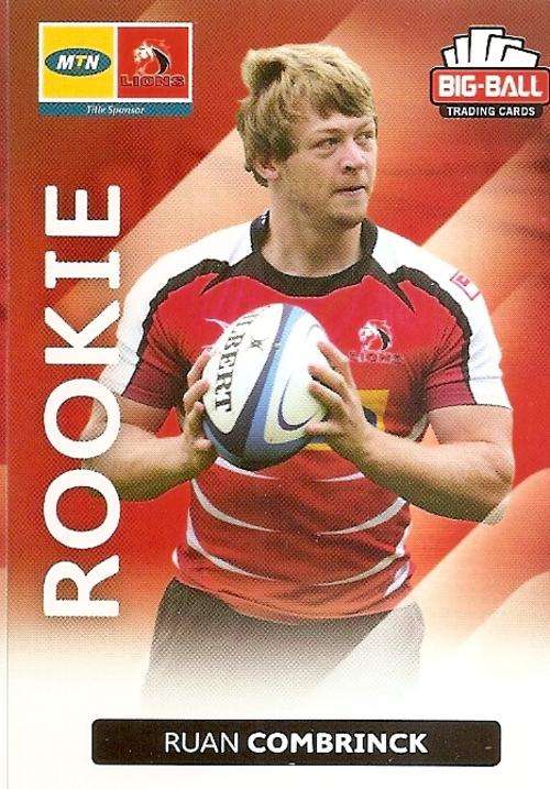 BIG BALL RUGBY COLLECTION 2012 - RUAN COMBRINCK "ROOKIE" CARD