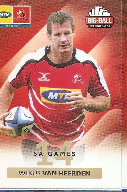 BIG BALL RUGBY COLLECTION 2012 - THE LIONS BASE CARD 151