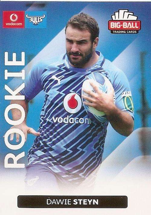 BIG BALL RUGBY COLLECTION  2012 - DAWIE STEYN `ROOKIE` CARD 019