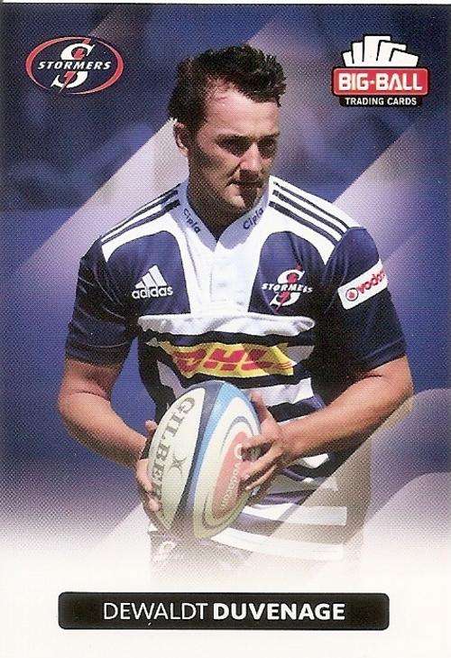 BIG BALL RUGBY COLLECTION 2012 - THE STORMERS BASE CARD 170