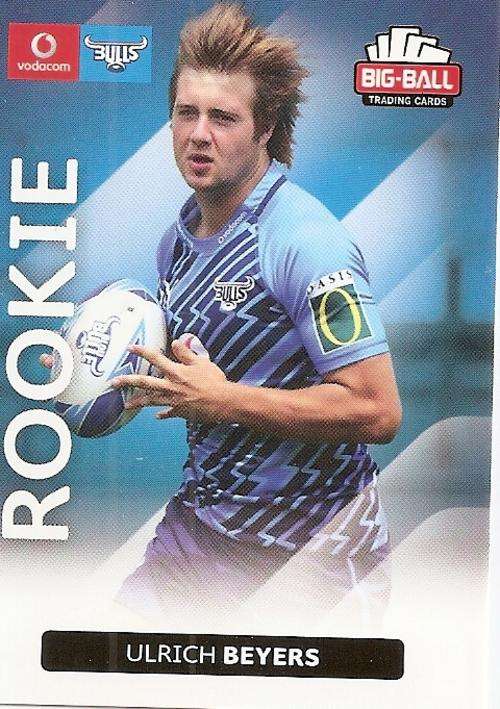 ULRICH BEYERS - BIG BALL RUGBY COLLECTION  2012 - ULRICH BEYERS `ROOKIE` CARD 042