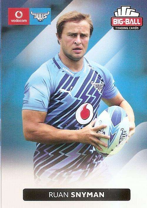 RUAN SNYMAN - BIG BALL RUGBY COLLECTION  2012 - BLUE BULLS BASE CARD 40