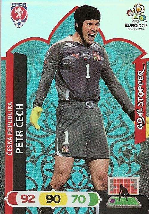 PETR CHECH - PANINI ADRENALYN EURO 2012 - "GOAL STOPPER" TRADING CARD