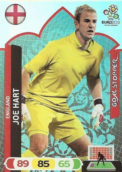 JOE HART - PANINI ADRENALYN EURO 2012 - "GOAL STOPPER" TRADING CARD