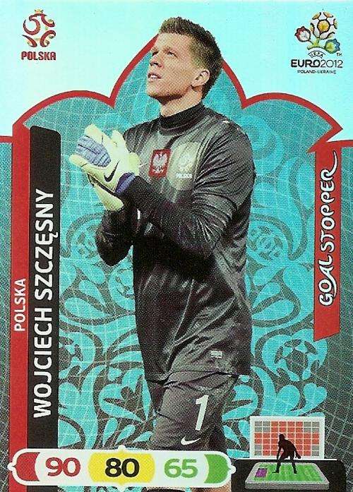 WOJCIECH SZCZESNY - PANINI ADRENALYN EURO 2012 - "GOAL STOPPER" TRADING CARD