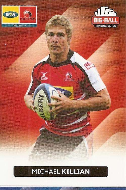 MICHAEL KILLIAN - BIG BALL RUGBY COLLECTION  2012 - THE LIONS BASE CARD 139