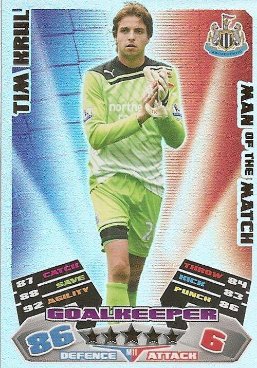 MATCH ATTAX EXTRA 2012 - TIM KRUL "MAN of the MATCH" CARD