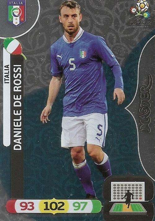 DANIELLE DE ROSSI - PANINI `ADRENALYN EURO 2012` - SILVER FOIL `MASTER` TRADING CARD