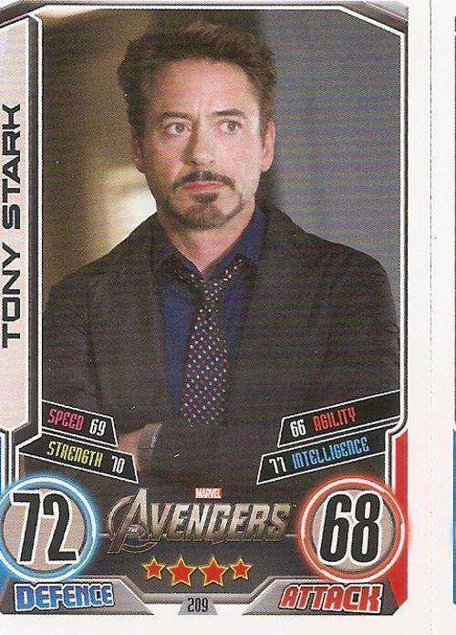 HERO ATTAX II 2012 AVENGERS - "MOVIE CARD" CARD 209