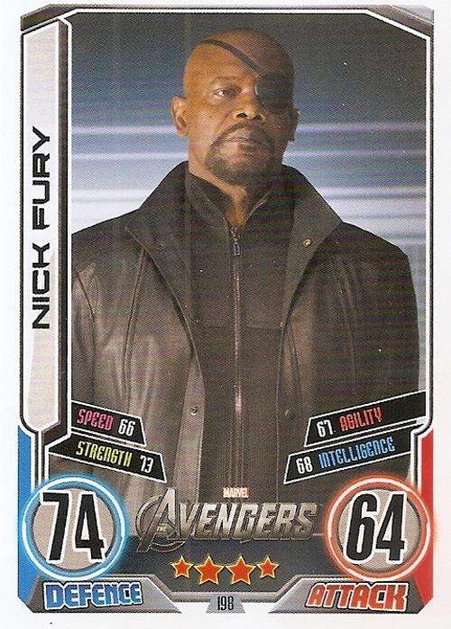HERO ATTAX II 2012 AVENGERS - "MOVIE CARD" CARD 198