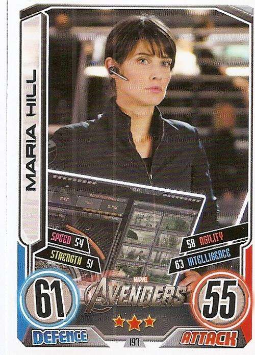 HERO ATTAX II 2012 AVENGERS - "MOVIE CARD" CARD 197