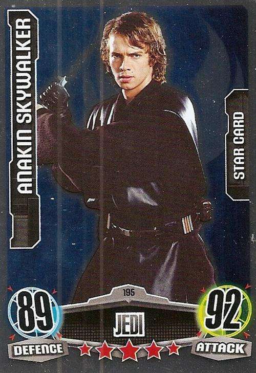 STAR WARS 2012 - FORCE ATTAX MOVIE SERIES - "STAR FOIL" CARD 195