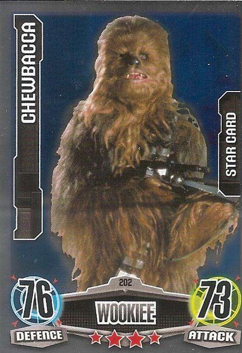 STAR WARS 2012 - FORCE ATTAX MOVIE SERIES - `STAR FOIL` CARD 202