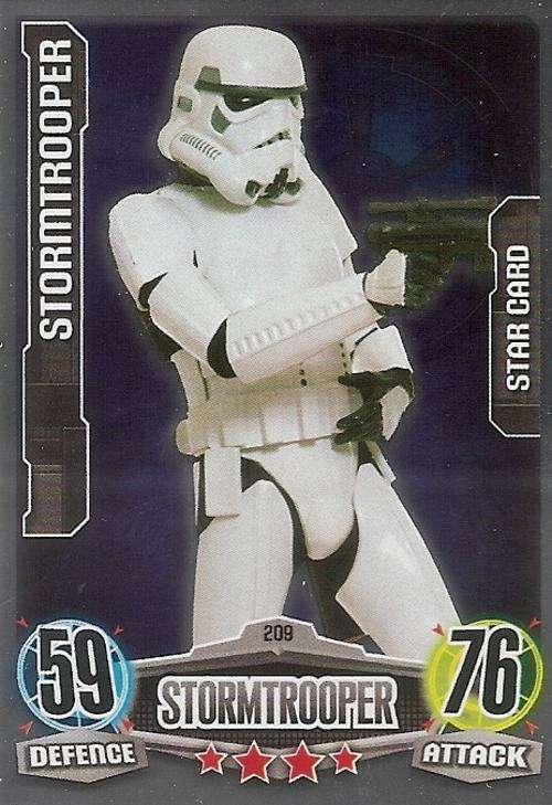 STAR WARS 2012 - FORCE ATTAX MOVIE SERIES - `STAR FOIL` CARD 209