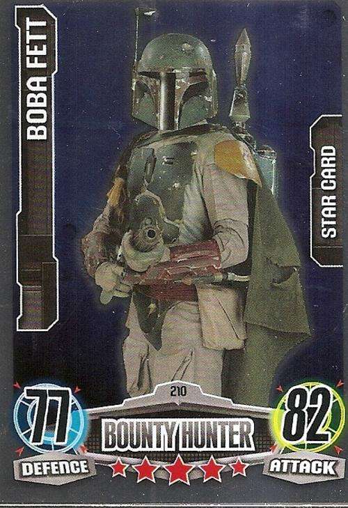 STAR WARS 2012 - FORCE ATTAX MOVIE SERIES - "STAR FOIL" CARD 210