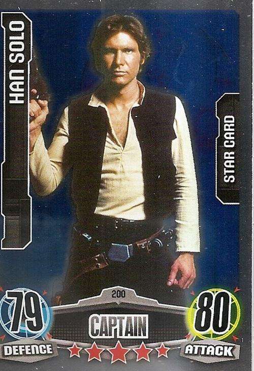 STAR WARS 2012 - FORCE ATTAX MOVIE SERIES - `STAR FOIL` CARD 200