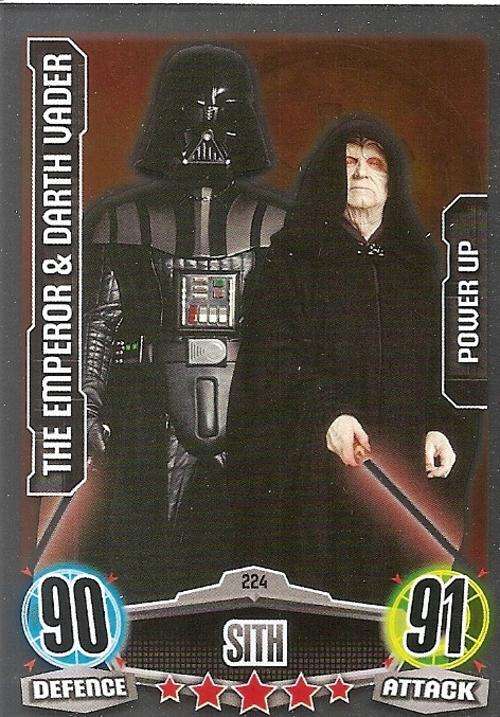 STAR WARS 2012 - FORCE ATTAX - "POWER-UP FOIL" CARD 224