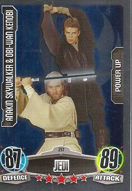 STAR WARS 2012 - FORCE ATTAX - "POWER-UP FOIL" CARD 217