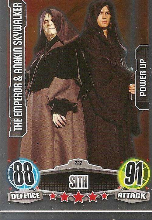 STAR WARS 2012 - FORCE ATTAX MOVIE SERIES - `POWER-UP FOIL` CARD 222