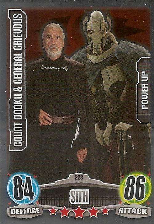 STAR WARS 2012 - FORCE ATTAX MOVIE SERIES - `POWER-UP FOIL` CARD 223