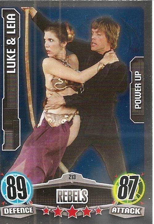 STAR WARS 2012 - FORCE ATTAX - "POWER-UP FOIL" CARD 213
