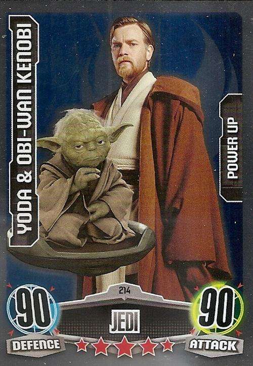 STAR WARS 2012 - FORCE ATTAX MOVIE SERIES - `POWER-UP FOIL` CARD 214
