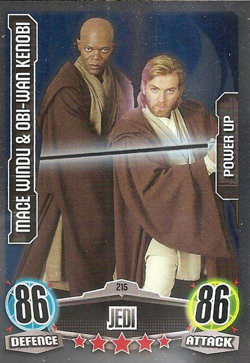 STAR WARS 2012 - FORCE ATTAX MOVIE SERIES - `POWER-UP FOIL` CARD 215