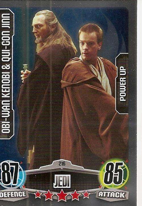 STAR WARS 2012 - FORCE ATTAX MOVIE SERIES - `POWER-UP FOIL` CARD 216