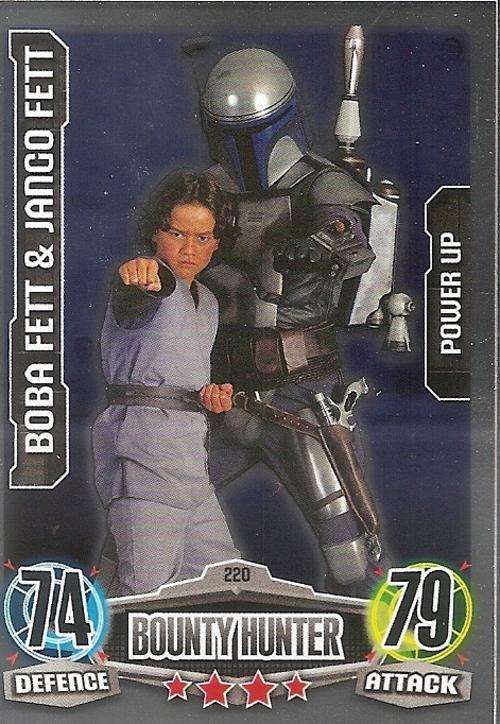STAR WARS 2012 - FORCE ATTAX MOVIE SERIES - `POWER-UP FOIL` CARD 220