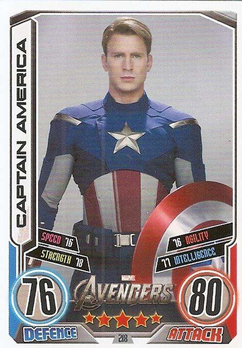 HERO ATTAX II 2012 AVENGERS - "MOVIE CARD" CARD 218
