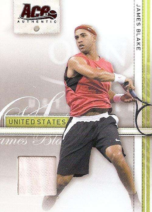 JAMES BLAKE - ACE AUTHENTIC 2007 - AUTHENTIC "WHITE MEMORABILIA" CARD