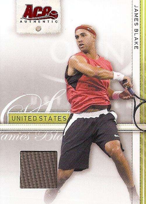 JAMES BLAKE - ACE AUTHENTIC 2007 - AUTHENTIC "GREY/BLACK MEMORABILIA" CARD