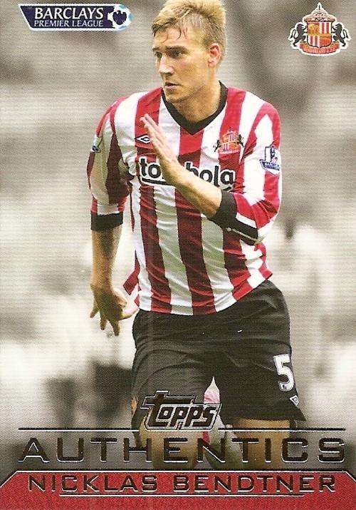 NICKLAS BENDTNER - TOPPS `AUTHENTICS` 2012 - RARE CARD