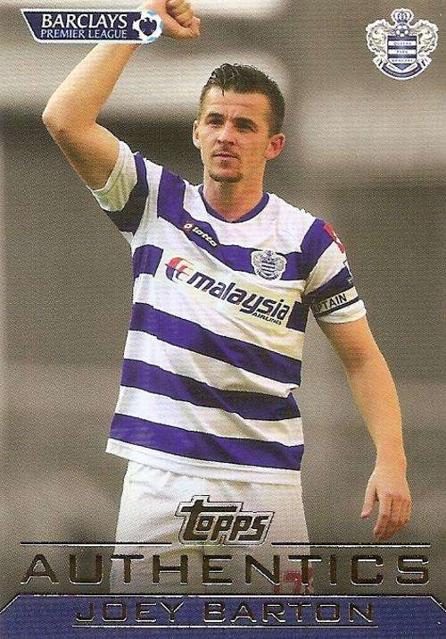 JOEY BARTON - TOPPS `AUTHENTICS` 2012 - RARE CARD