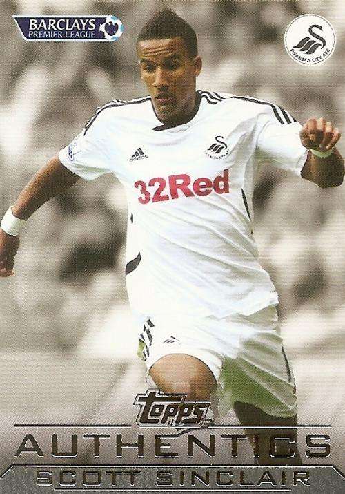 SCOTT SINCLAIR - TOPPS `AUTHENTICS` 2012 - RARE CARD