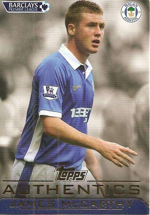 JAMES MAcCARTHY - TOPPS `AUTHENTICS` 2012 - RARE CARD