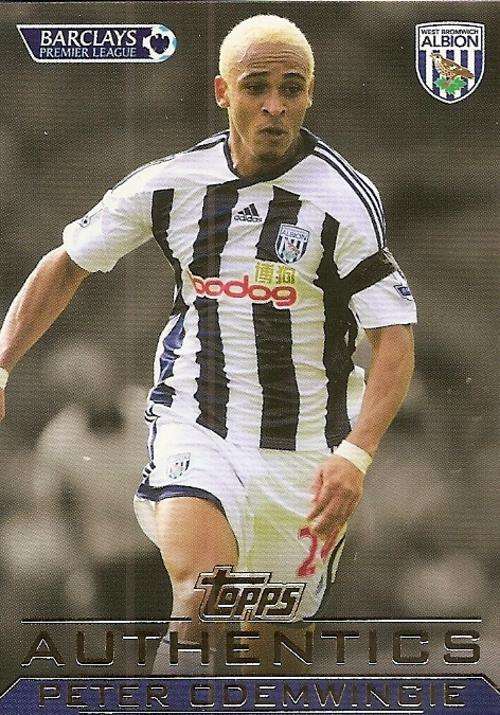 PETER ODEMWINGIE - TOPPS `AUTHENTICS` 2012 - RARE CARD
